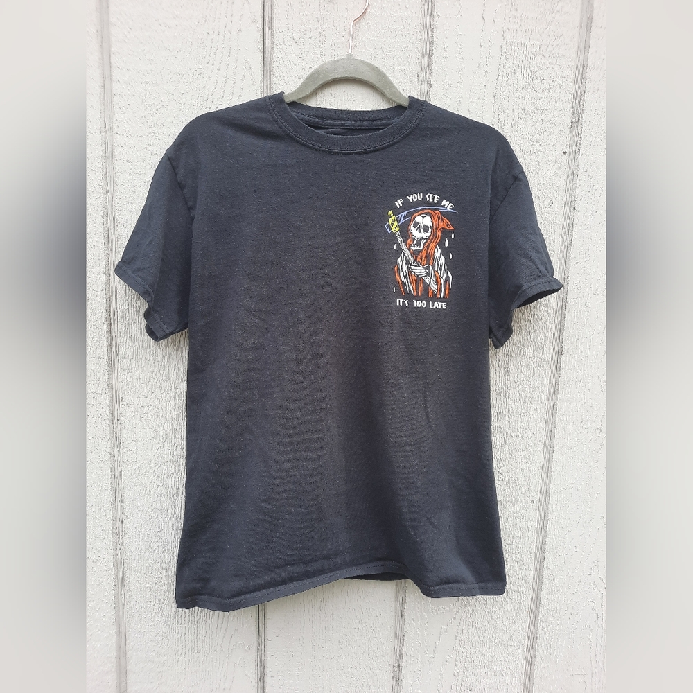 Cactus & Skull Grim Reaper T-Shirt Size Medium